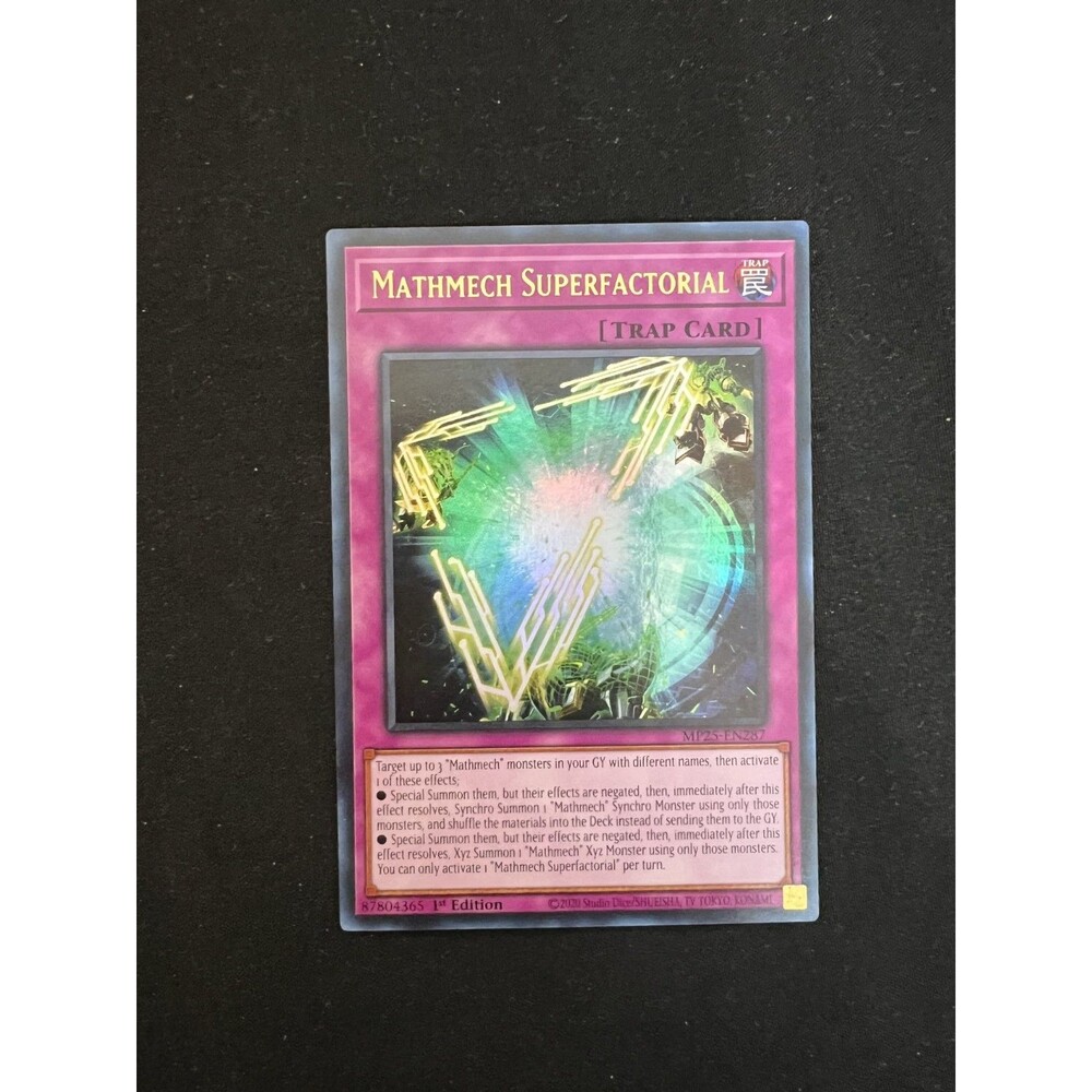 Mathmech Superfactorial MZSE-EN287 Super Rare 1st Edition Yu-Gi-Oh!